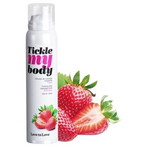 Tickle my body - masszázshab - eper (150 ml)