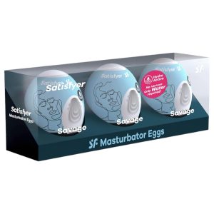 Satisfyer Egg Savage - tojás maszturbátor szett (3 db)