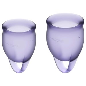 Satisfyer Feel Confident - menstruációs kehely szett (lila)