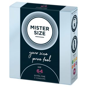 Mister Size vékony óvszer - 64 mm (3 db)