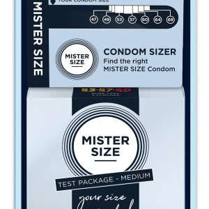 Mister Size óvszer Tesztcsomag Péniszmérővel - 3 db