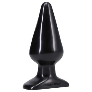 Doc Johnson fekete anál plug - classic, nagy (14,5 cm)