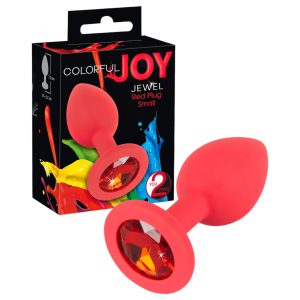 You2Toys - Colorful JOY - szilikon anál plug - kicsi (piros)