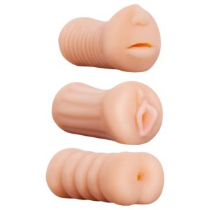 XXX To GO Juicy szett (3 db) - műpunci, száj, popsi maszturbátor