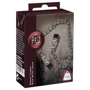 Fetish - Láncos, állítható csipesz