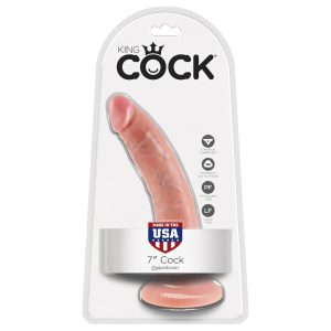 King Cock 7 dildó (18 cm, testszínű)