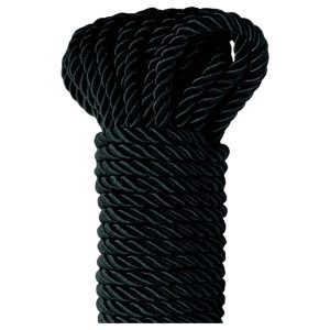 Fetish Silky Rope - shibari bondage kötél (10 m, fekete)