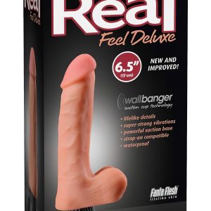 Real Feel Deluxe No.1 - herés, élethű vibrátor (testszínű)