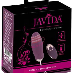Javida - hordható rádiós, forgó gyöngyös vibrotojás (lila)