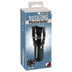 You2Toys - STROKER Rotating - akkus, forgó műszáj maszturbátor (fekete)
