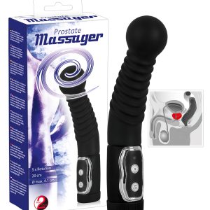You2Toys - Prostate massager - forgó prosztata vibrátor (fekete)