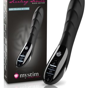 mystim Sizzling Simon - elektro-stimuláló vibrátor (fekete)