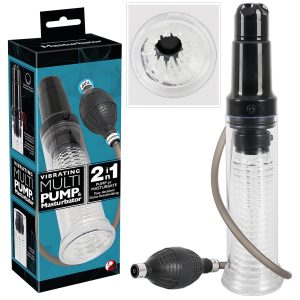 You2Toys - 2in1 - péniszpumpa és maszturbátor egyben (átlátszó)