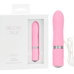 Pillow Talk Flirty - akkus rúd vibrátor (pink)