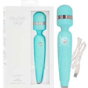 Pillow Talk Cheeky Wand - akkus masszírozó vibrátor (türkiz)