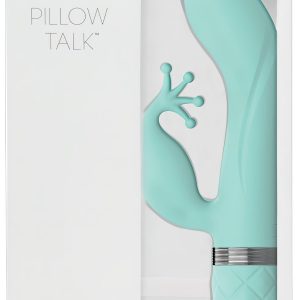 Pillow Talk Kinky - akkus, 2 motoros G-pont vibrátor (türkiz)