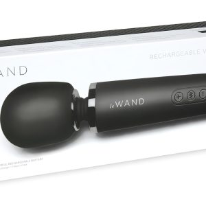 Le Wand Petite - exkluzív, akkus masszírozó vibrátor (fekete)