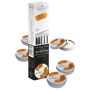 Petits Joujoux Athens - masszázsgyertya - pézsma-parfüm (5 × 43 ml)