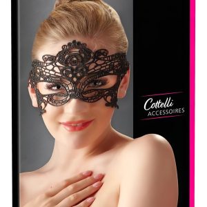 Cottelli - hímzett, csipke hatású szemmaszk (fekete)