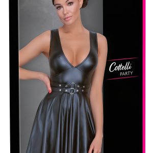Cottelli - rakott ruha, övvel (fekete)