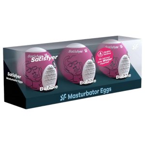 Satisfyer Egg Bubble - tojás maszturbátor férfiaknak (3 db)
