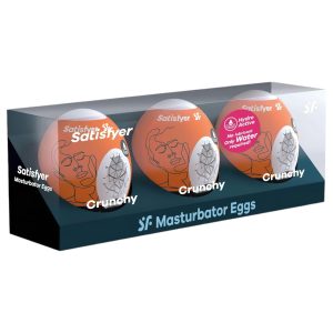 Satisfyer Egg Crunchy - tojás maszturbátor szett (3 db)