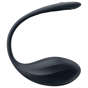 Satisfyer Ribbed Petal - hordható rádiós vibrációs tojás (fekete)