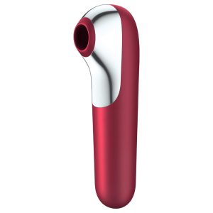 Satisfyer Dual Love - app-vezérelt csiklóvibrátor, csiklóizgató (piros)