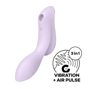 Satisfyer Curvy Trinity 2 - léghullámos 2in1 vibrátor (lila)