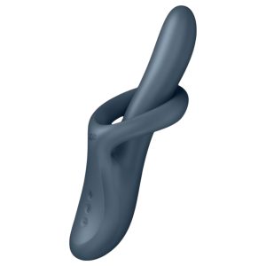 Satisfyer Heat Flex 4 - melegítő csiklókaros vibrátor (szürke)