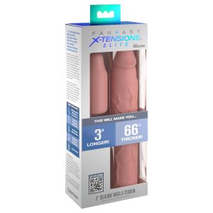 Pipedream - X-TENSION Elite 3 - méretre vágható péniszköpeny (testszínű)
