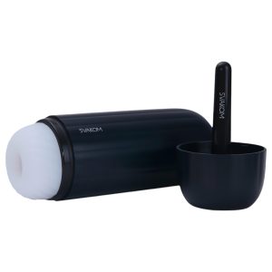 Svakom Sam Neo 2 Pro - App-vezérelt maszturbátor, férfiaknak (fekete-fehér)