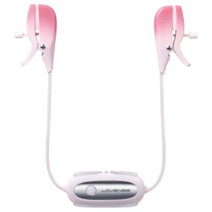 Lovense Gemini - App-vezérelt vibrációs mellbimbó csipesz (pink)