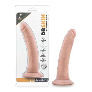 Dr. Skin 7,5 - tapadókorongos élethű dildó (natúr, 17,5 cm)