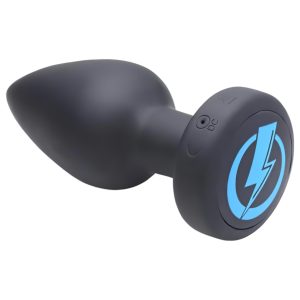 XR Brands Zeus - rádiós, elektrostimulációs anál vibrátor (fekete)
