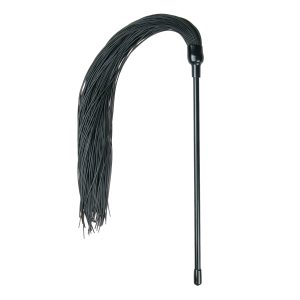 EasyToys Tickler - csípős szilikon korbács (fekete)