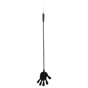 Rimba – Kéz alakú szilikon lovaglópálca - 40cm (fekete)
