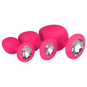 EasyToys Diamond - anál plug szett (pink)