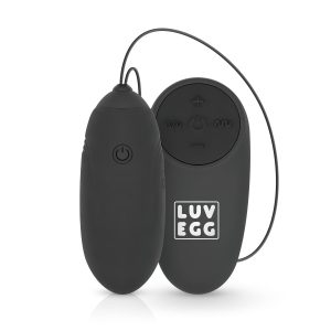 LUV EGG - hordható akkus, rádiós vibrációs tojás (fekete)