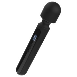 BLAQ - nagy digitális wand masszírozó vibrátor (fekete)