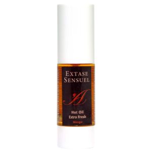 Extase Sensuel - hűsítő-melegítő masszázsolaj mangó illattal (30 ml)