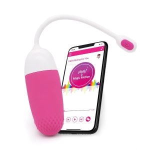 Magic Motion Vini - hordható App-vezérelt vibrációs tojás (pink-fehér)