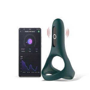 Magic Motion Rise - App-vezérelt vibrációs péniszgyűrű, férfiaknak (zöld)