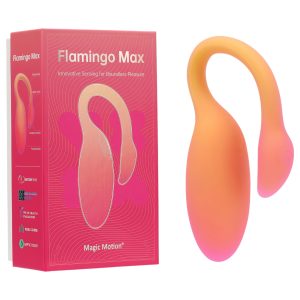Magic Motion Flamingo Max - hordható App-vezérelt vibrációs tojás (narancs)