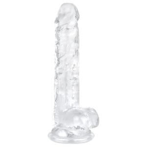 EasyToys - herés dildó - 17 cm (átlátszó)
