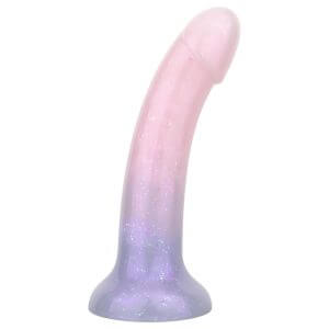 EasyToys Mermaid - csillámos dildó - 19 cm (pink)