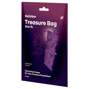 Satisfyer Treasure Bag XL - diszkrét szexjáték tároló táska (lila)