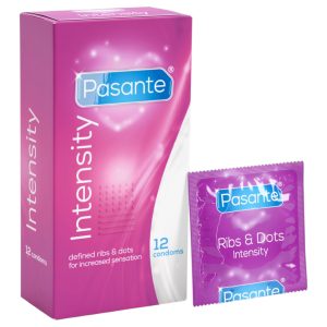 Pasante - bordázott, pontozott óvszer (12 db)
