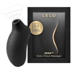 LELO Sona - hanghullámos csiklóizgató (fekete)