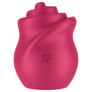Satisfyer Tongue Twister - forgó nyelves csiklóizgató vibrátor (piros)